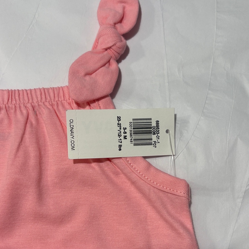 Old Navy Pink and Floral Baby Romper Set - Picture 7 of 8